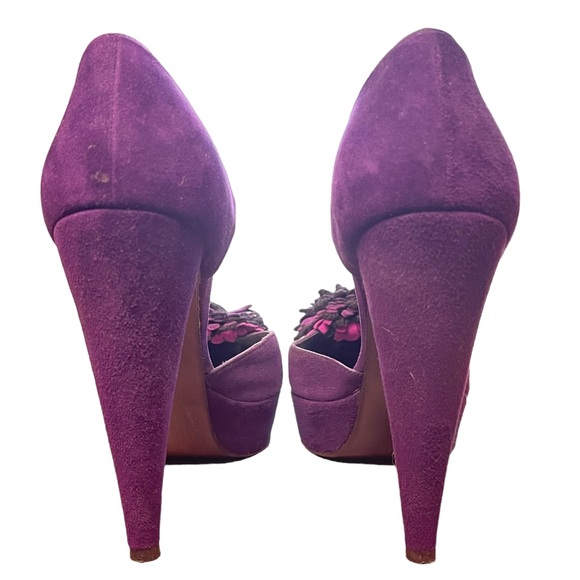 Stuart Weitzman I Suede Platform Heels - Picture 9 of 13